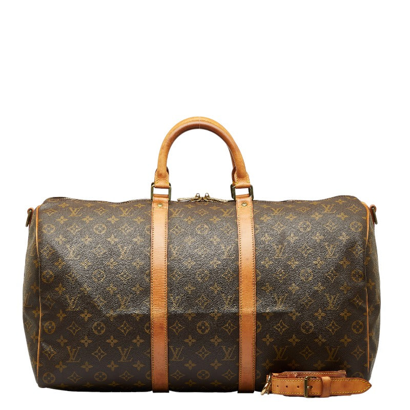 Louis Vuitton Monogram Keepall Bandolière 50 Boston Bag M41416