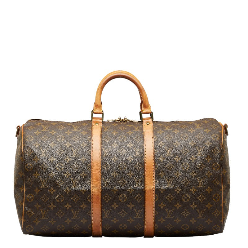 Louis Vuitton Monogram Keepall Bandolière 50 Boston Bag M41416