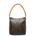 Louis Vuitton Monogram Looping GM Shoulder Bag Handbag M51145 Brown