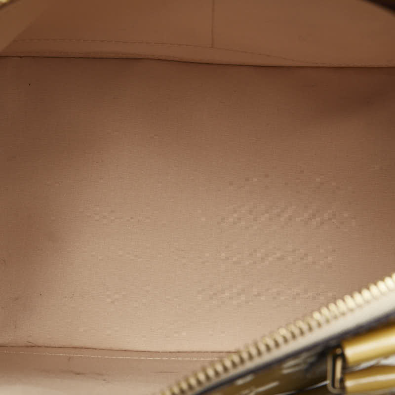 Louis Vuitton Monogram Verni Alma Handbag M91695 Jaune Yellow