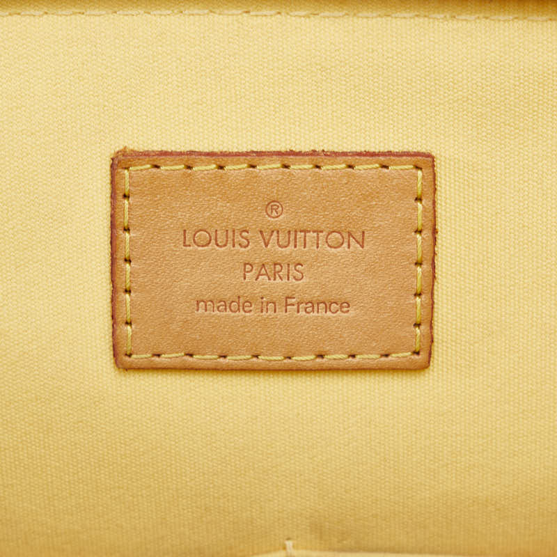 Louis Vuitton Monogram Verni Alma PM Handbag M90101 Citrine Yellow