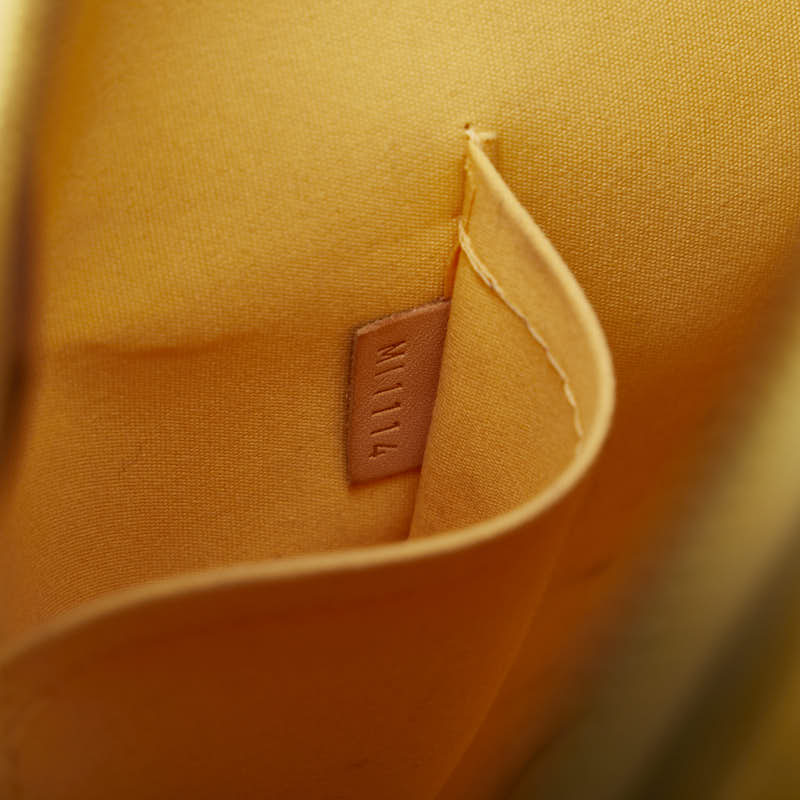 Louis Vuitton Monogram Verni Alma PM Handbag M90101 Citrine Yellow