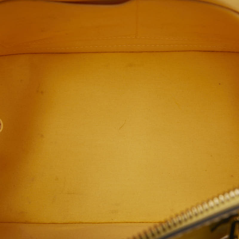 Louis Vuitton Monogram Verni Alma PM Handbag M90101 Citrine Yellow