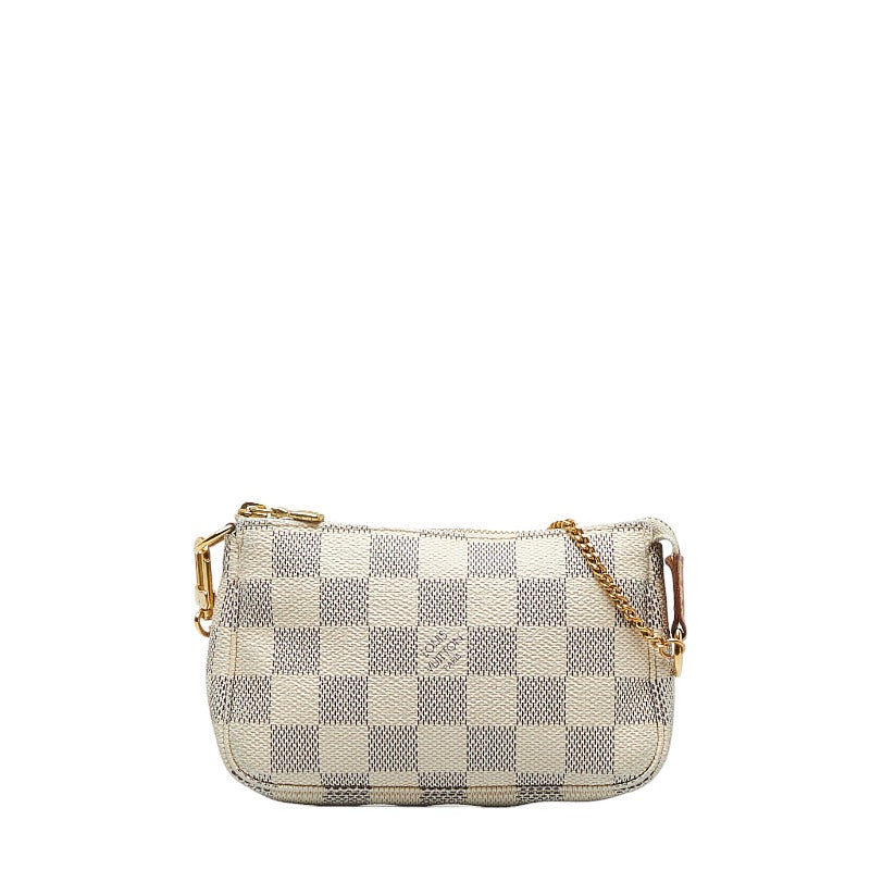 Louis Vuitton Mini Pochette Accessoires Handbag Damier Azur N58010