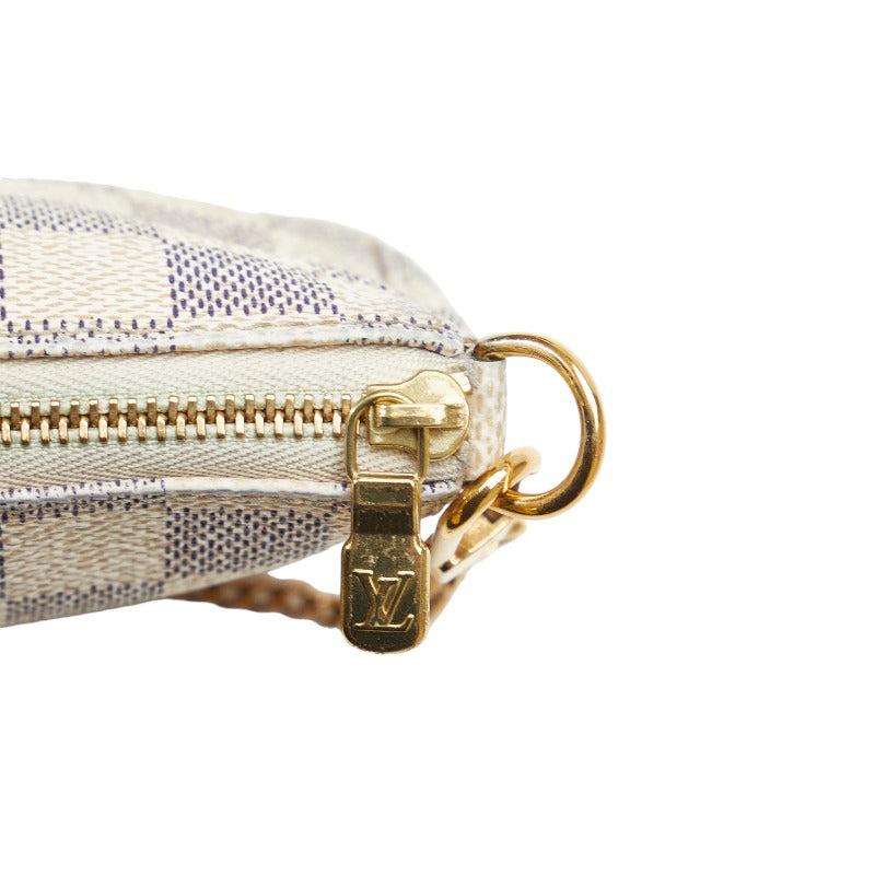 Louis Vuitton Mini Pochette Accessoires Handbag Damier Azur N58010