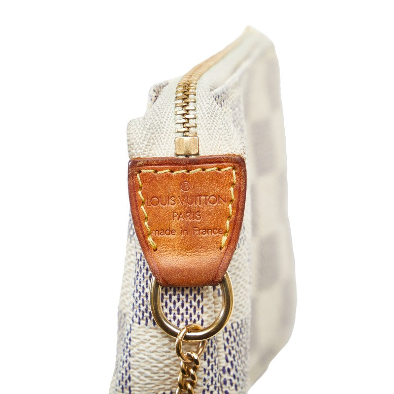 Louis Vuitton Mini Pochette Accessoires Handbag Damier Azur N58010