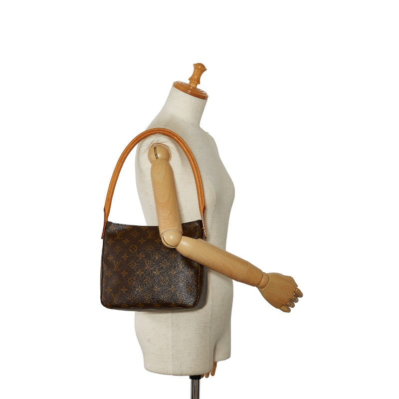 Louis Vuitton Monogram M51146 Shoulder Bag PVC/Leather Brown
