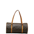 Louis Vuitton Monogram M51385 Handbag PVC/Leather Brown