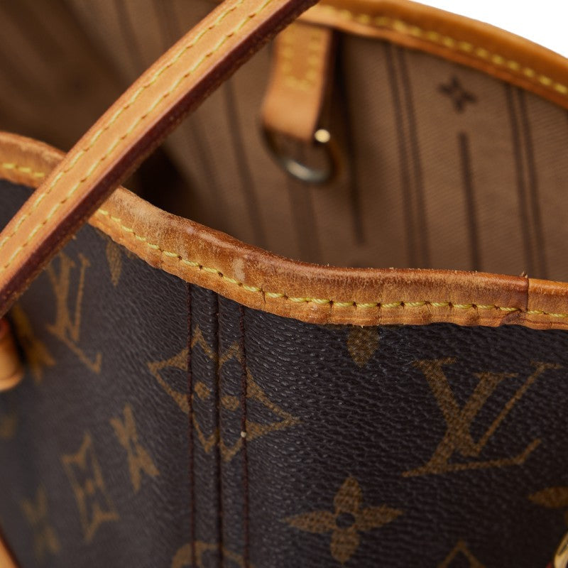 Louis Vuitton Monogram Neverfull MM Shoulder Bag Tote Bag M40156