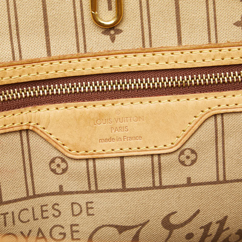 Louis Vuitton Monogram Neverfull MM Shoulder Bag Tote Bag M40156