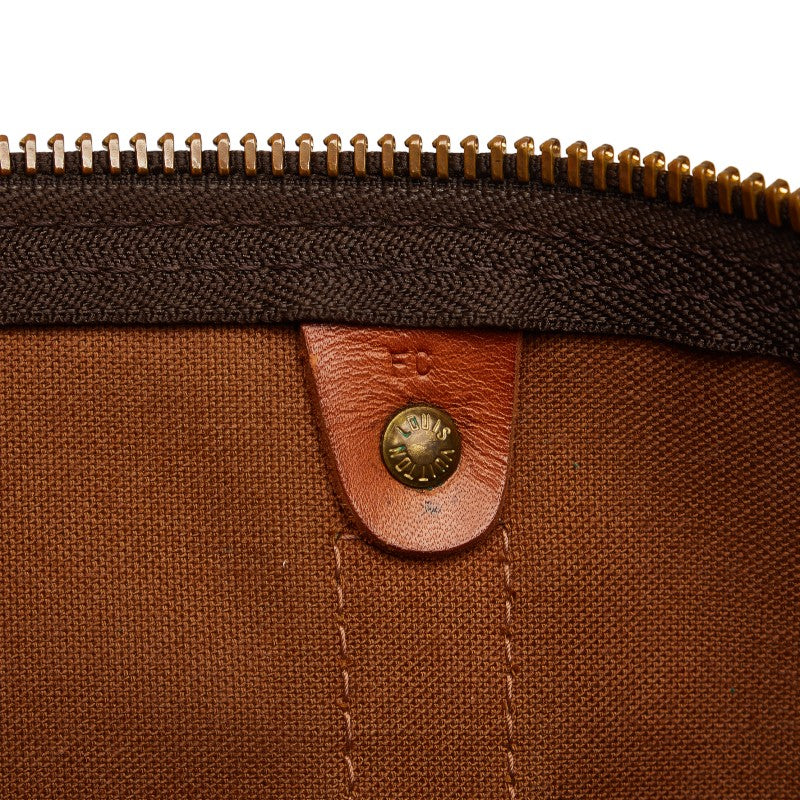 Louis Vuitton Monogram Keepall 50 Handbag Boston Bag M41426 Brown