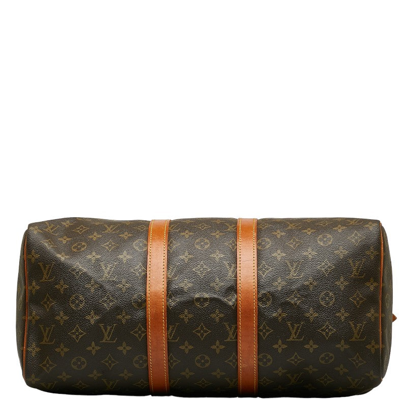 Louis Vuitton Monogram Keepall 45 Handbag Boston Bag M41428 Brown