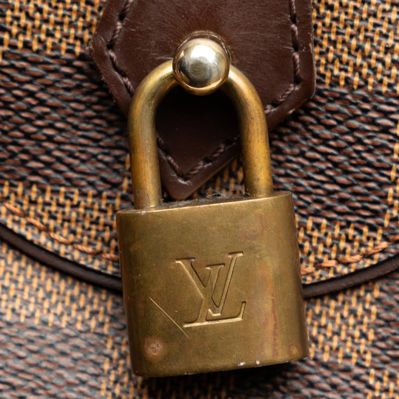 Louis Vuitton Damier Duomo Handbag Boston Bag N60008 Brown