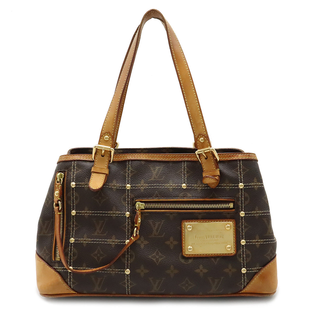 Louis Vuitton Monogram Rivet Shoulder Bag M40140