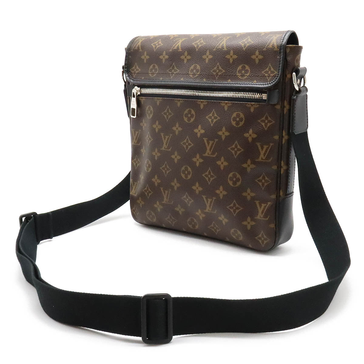 Louis Vuitton Monogram Macassar Bus MM Messenger Bag M56715