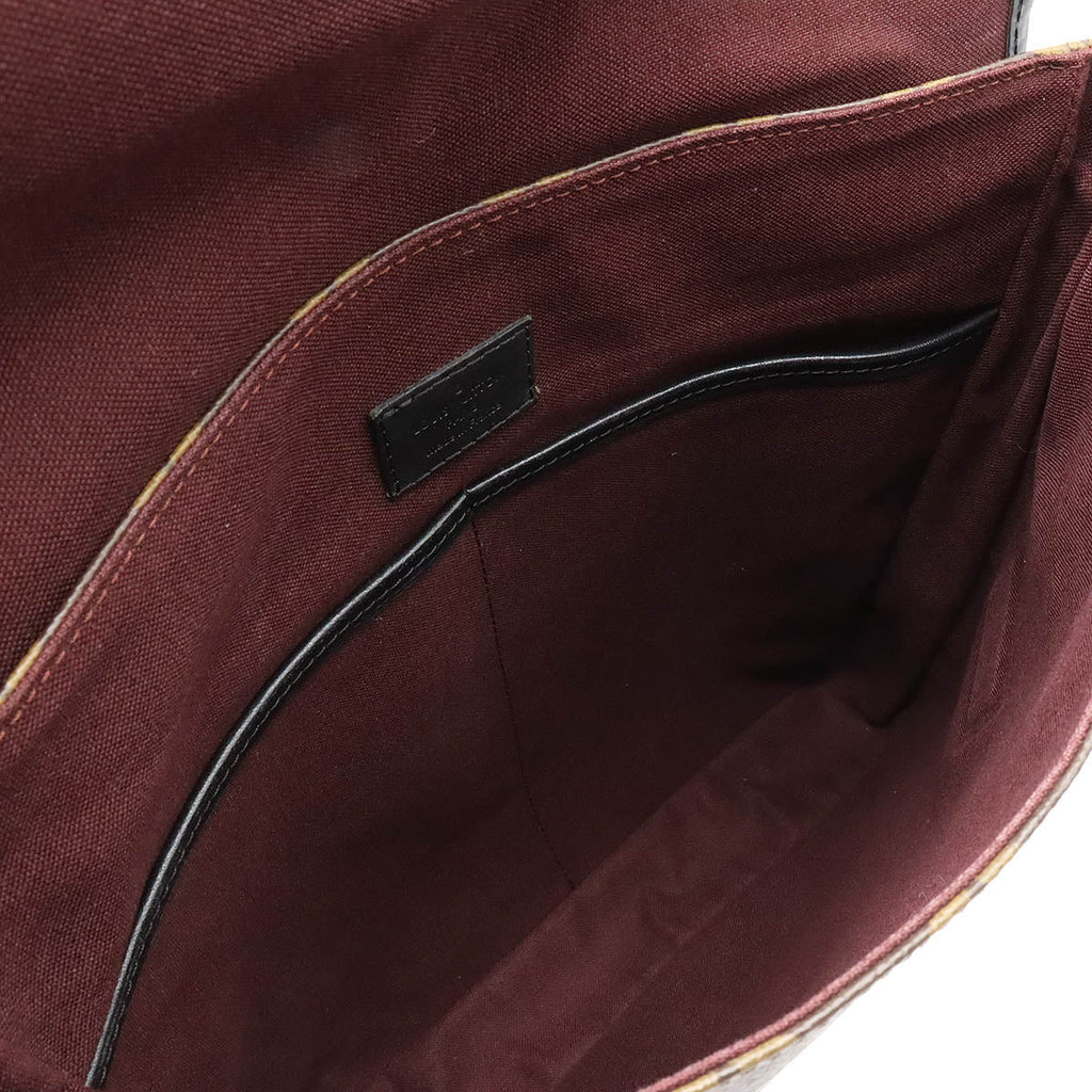 Louis Vuitton Monogram Macassar Bus MM Messenger Bag M56715