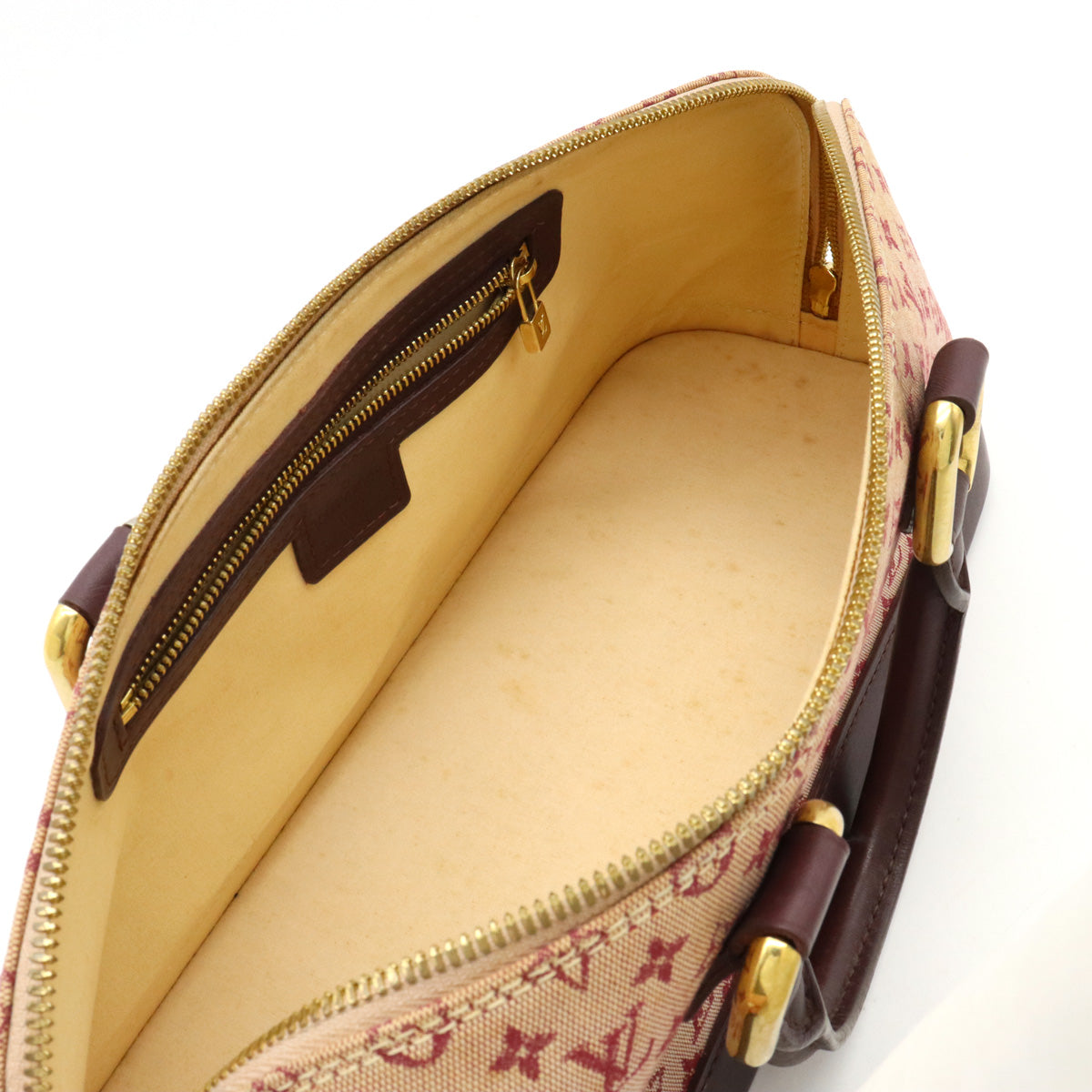 Louis Vuitton Monogram Mini Alma Horizontal Cherry Red M92207