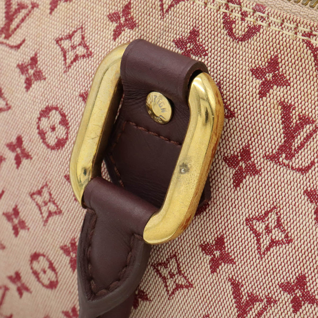 Louis Vuitton Monogram Mini Alma Horizontal Cherry Red M92207