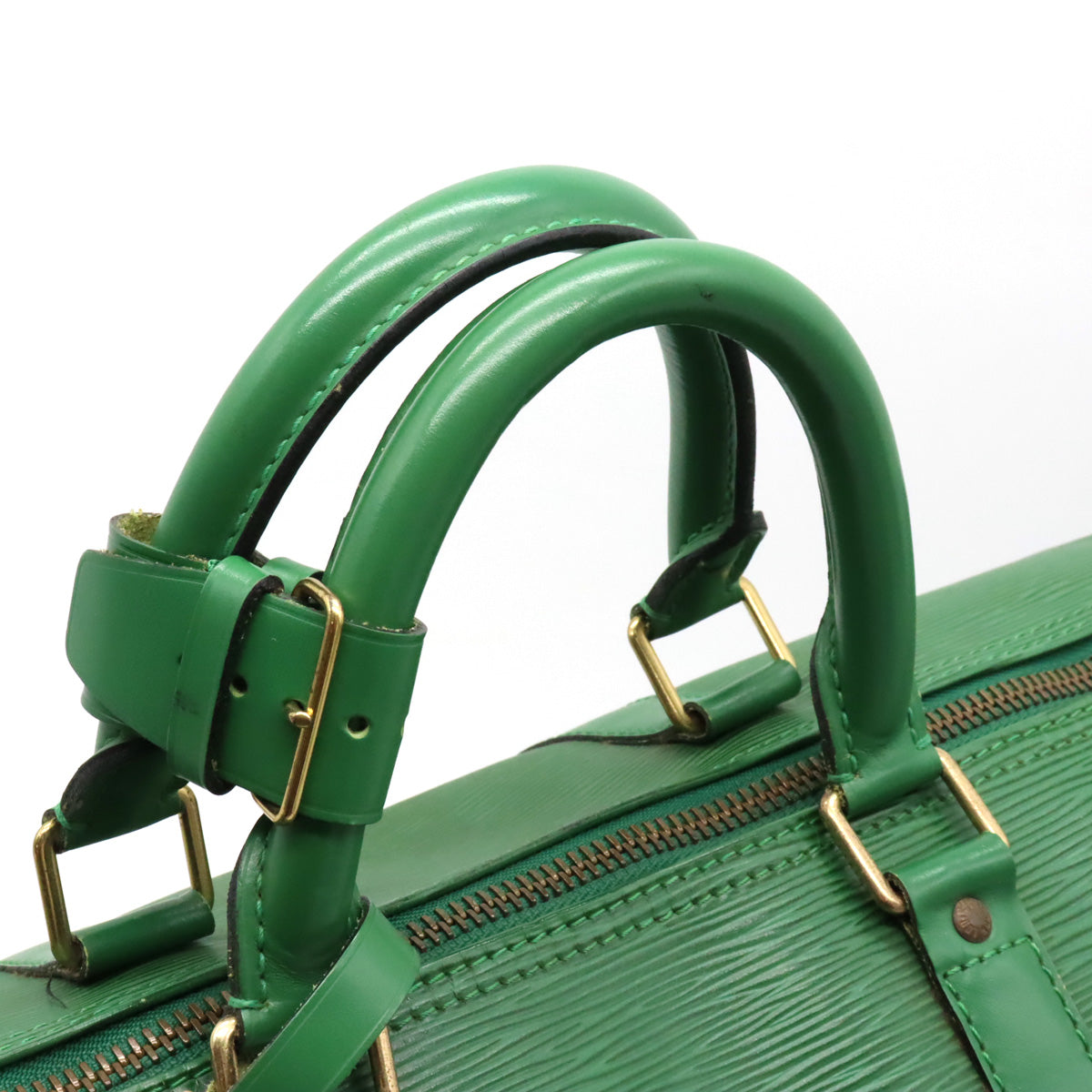 Louis Vuitton Epi Keepall 50 Travel Bag Borneo Green M42964