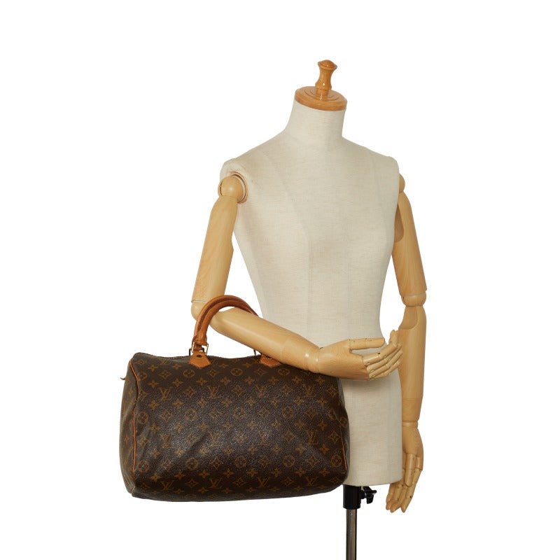 Louis Vuitton Monogram Speedy 35 Handbag Boston Bag Travel Bag M41524