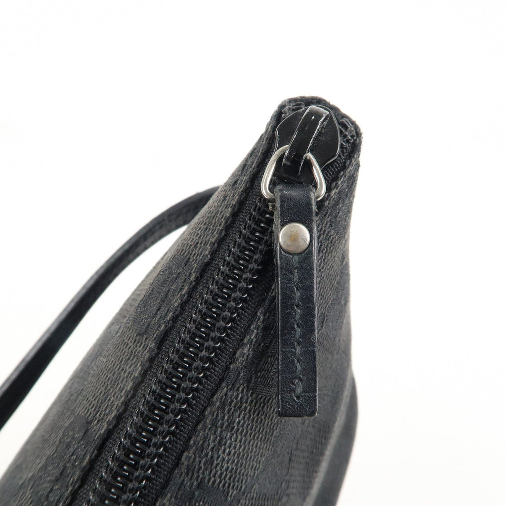 GUCCI Set of 2 Boat Bag GG Canvas Leather Pouch 07198 039.1103