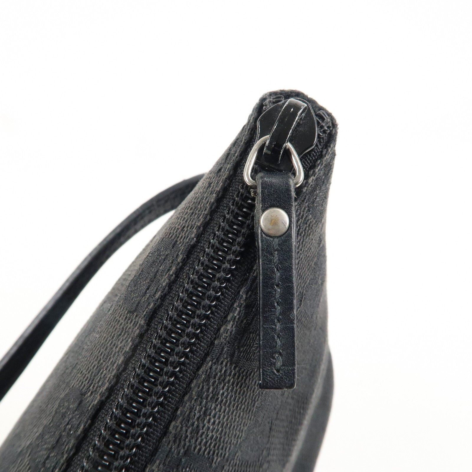 GUCCI Set of 2 Boat Bag GG Canvas Leather Pouch 07198 039.1103