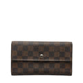Louis Vuitton Louis Vuitton Damière N61217 Long Wallet PVC/Leather Evan Brown Ladies, Paris