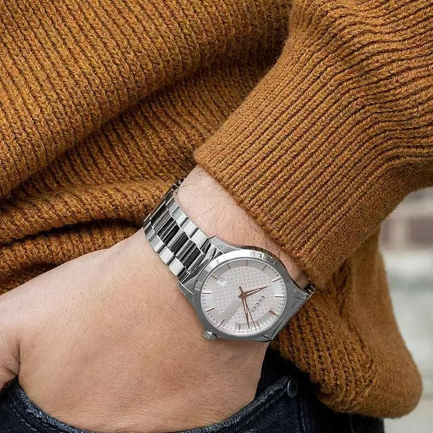 Gucci  G-Timeless Men's Silver Watch YA126442