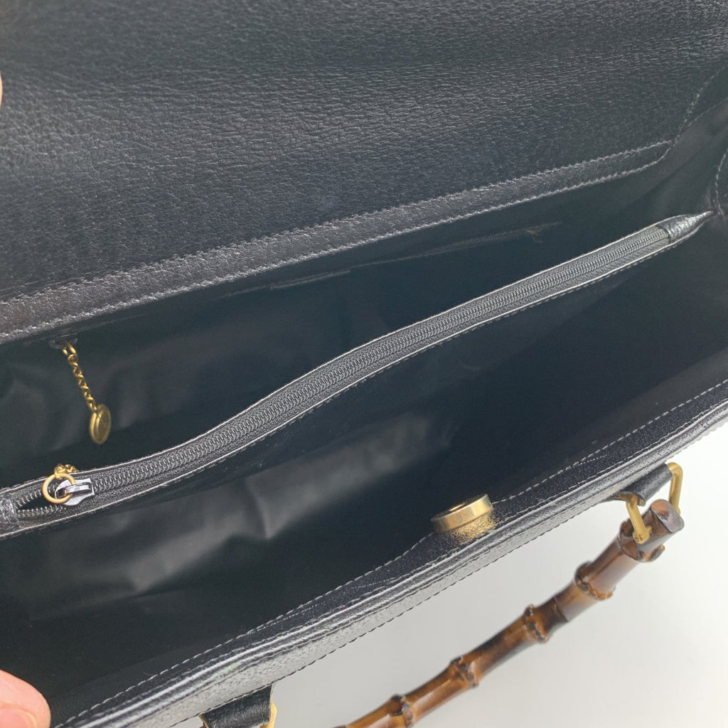 Gucci Vintage Black Suede Leather Princess Diana Maxi XL Tote Bag