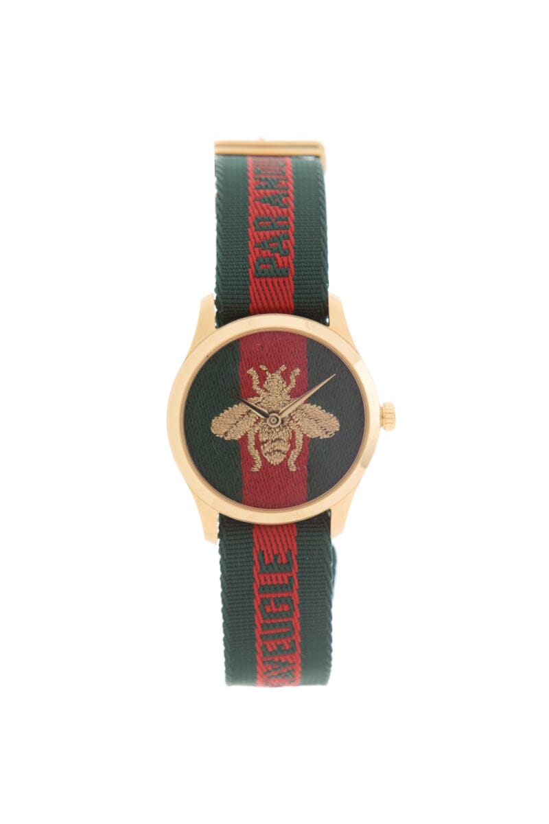 Gucci Red & Green G-Timeless 38 MM Watch