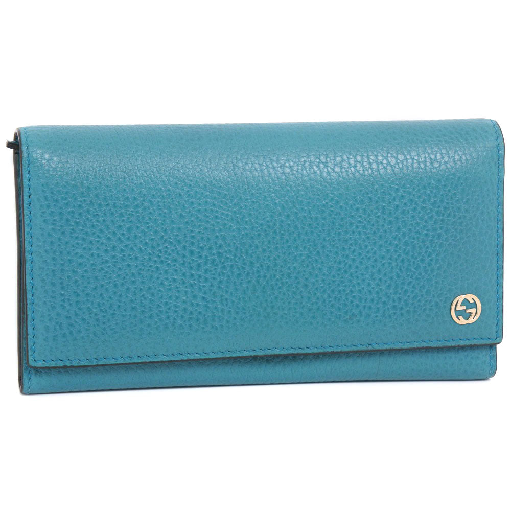 Gucci Blue Leather Interlocking G wallet accessories