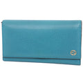 Gucci Blue Leather Interlocking G wallet accessories