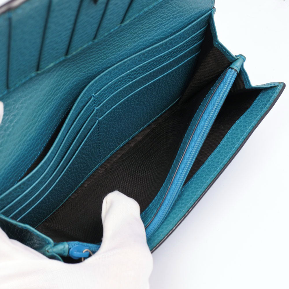 Gucci Blue Leather Interlocking G wallet accessories