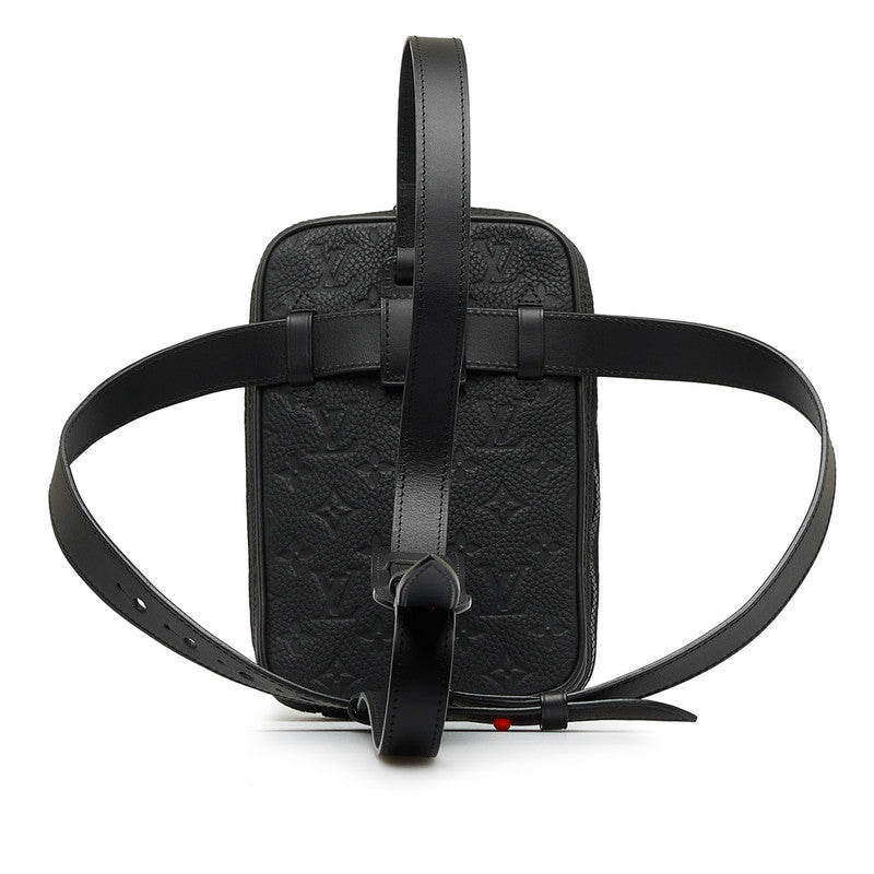 Louis Vuitton Monogram Trion Utility Side Bag Body Bag 2WAY M53298 Noir Black Leather Men Louis Vuitton