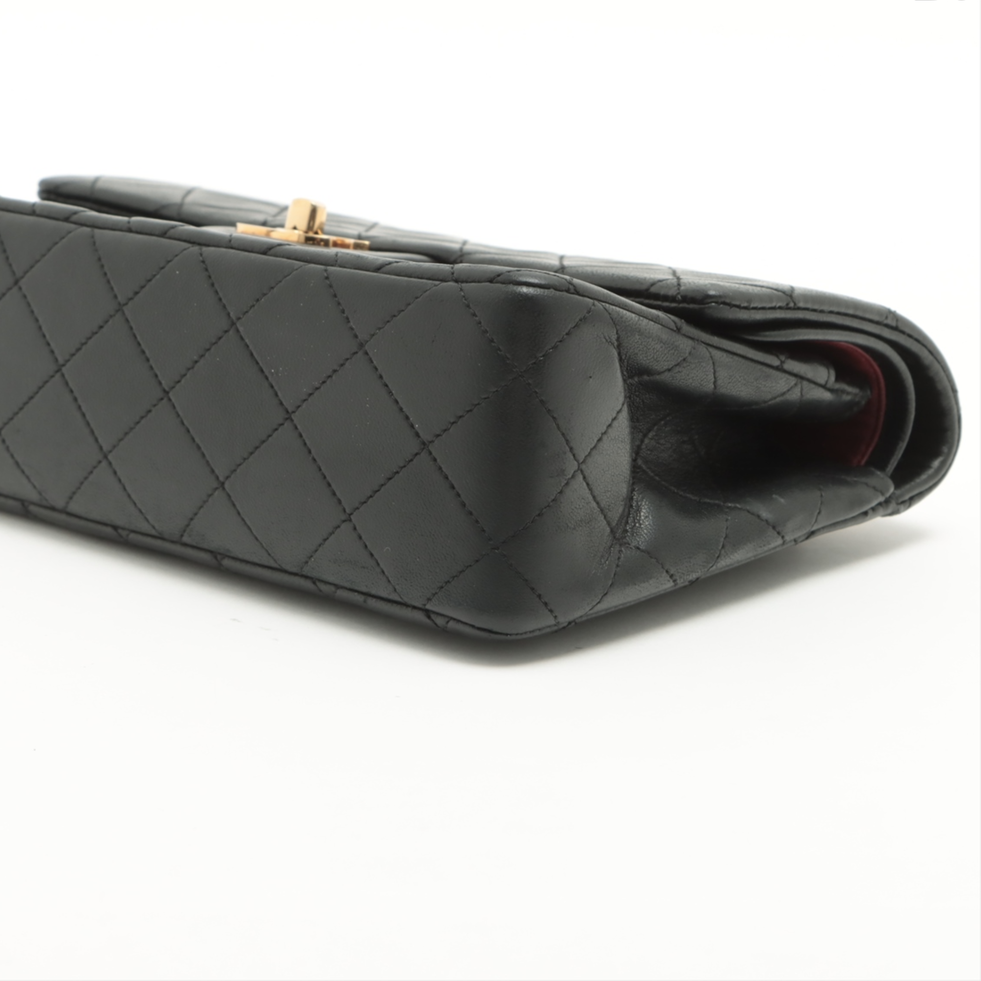 Chanel Black Leather Double flap shoulder bag
