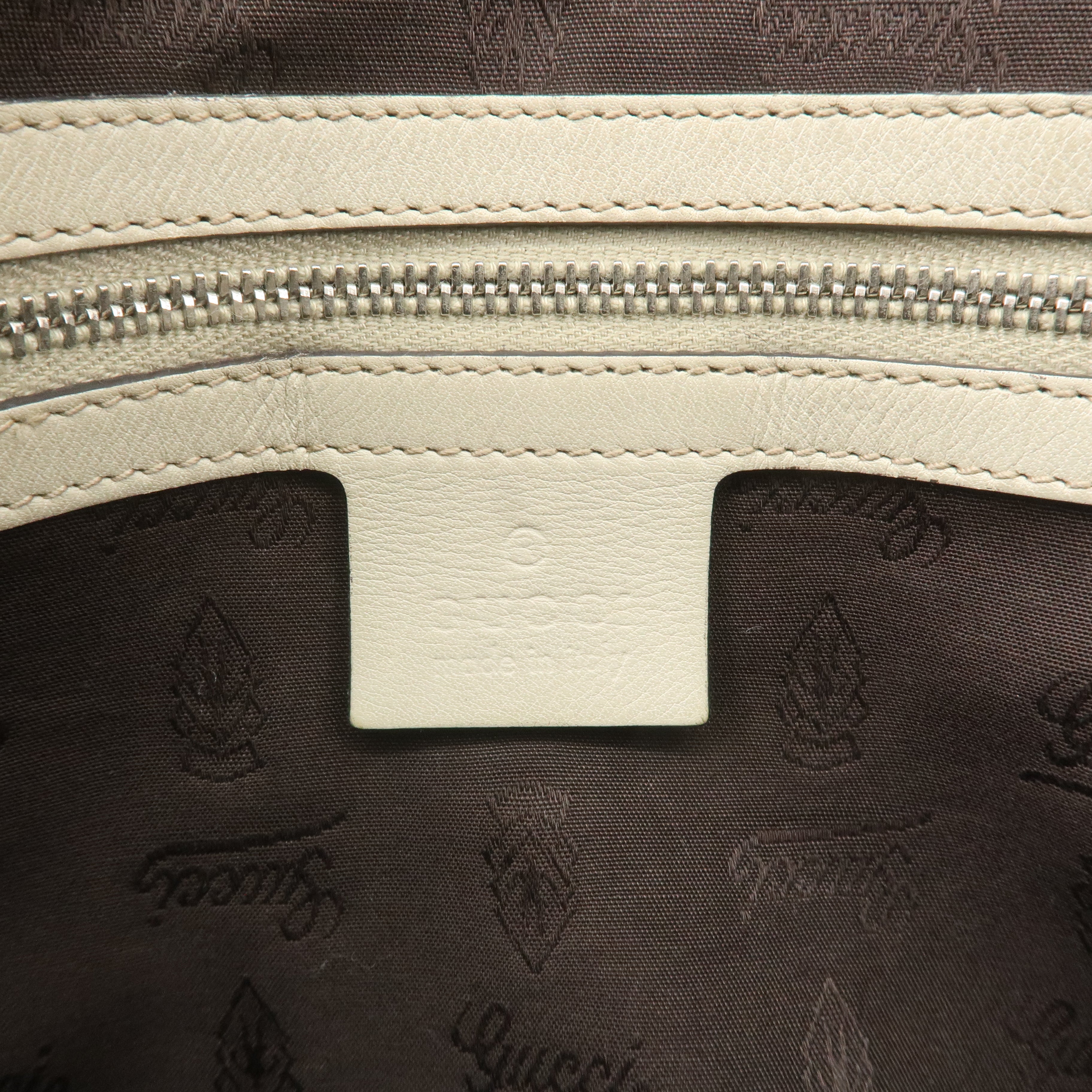 GUCCI GG Twins Guccissima Leather Tote Bag Beige 232957