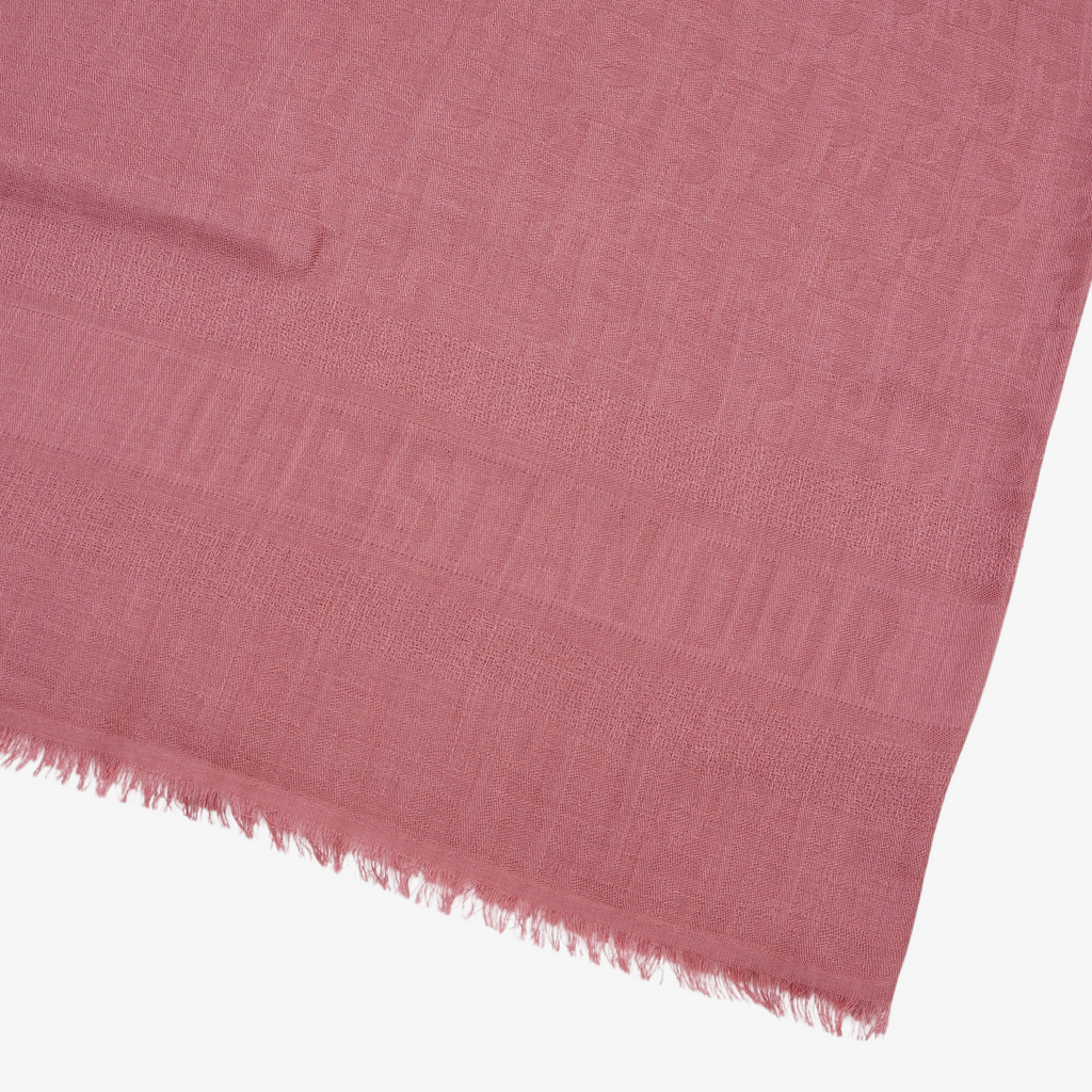 Dior Womens Oblique Scarf Pink