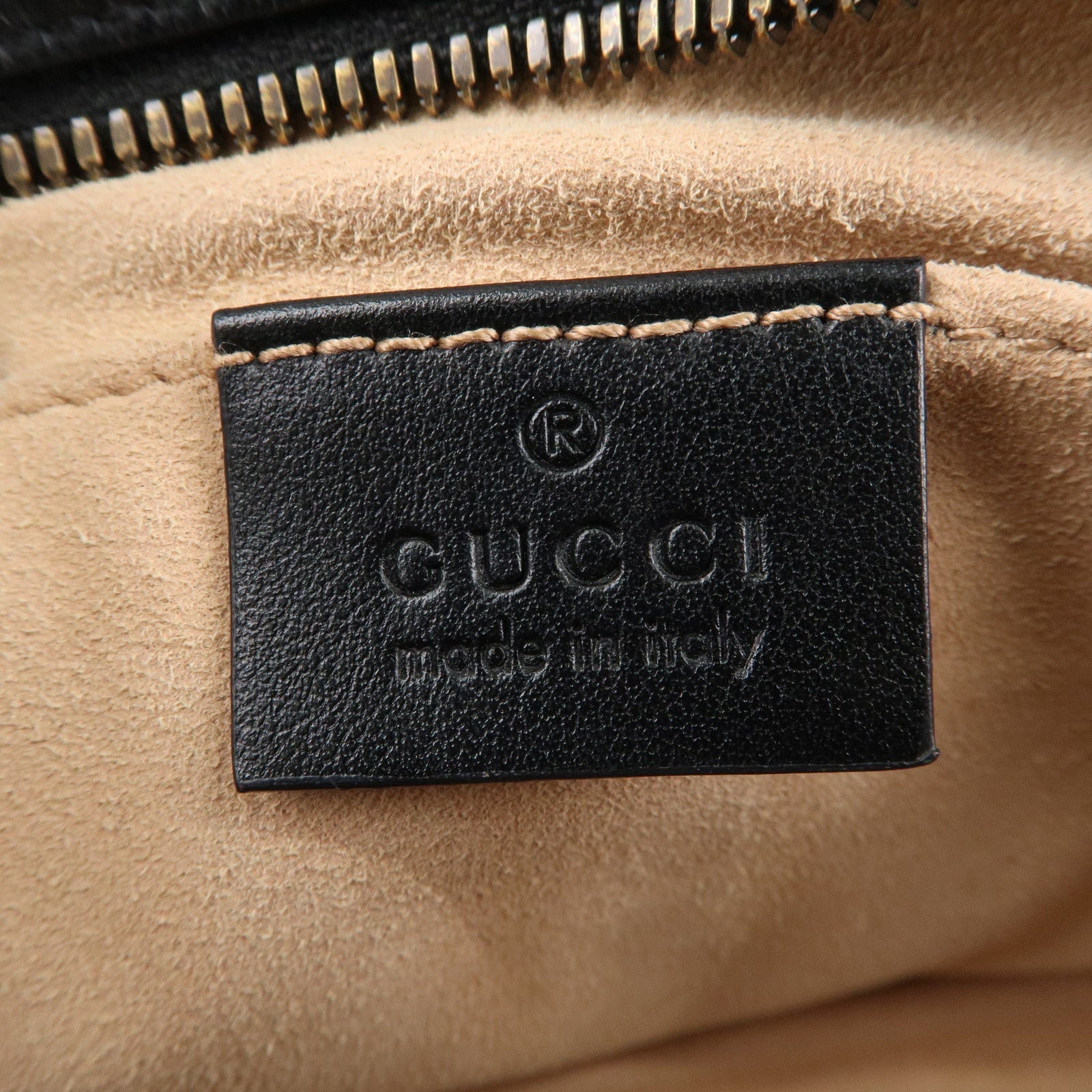 GUCCI GG Marmont Leather Chain Shoulder Bag Crossbody Black 447632