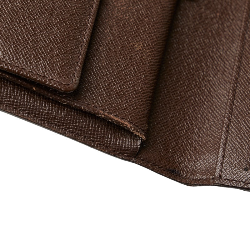 Louis Vuitton Louis Vuitton Damière N61217 Long Wallet PVC/Leather Evan Brown Ladies, Paris