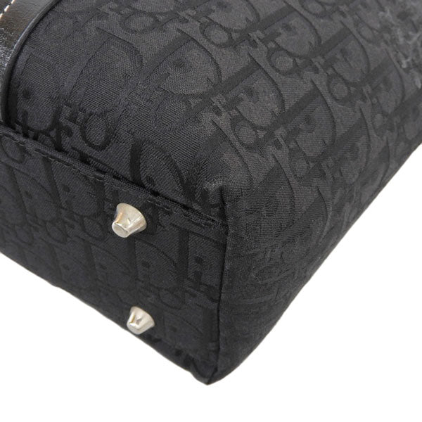 DIOR Trotter Pattern Flower Line Tote Bag Black