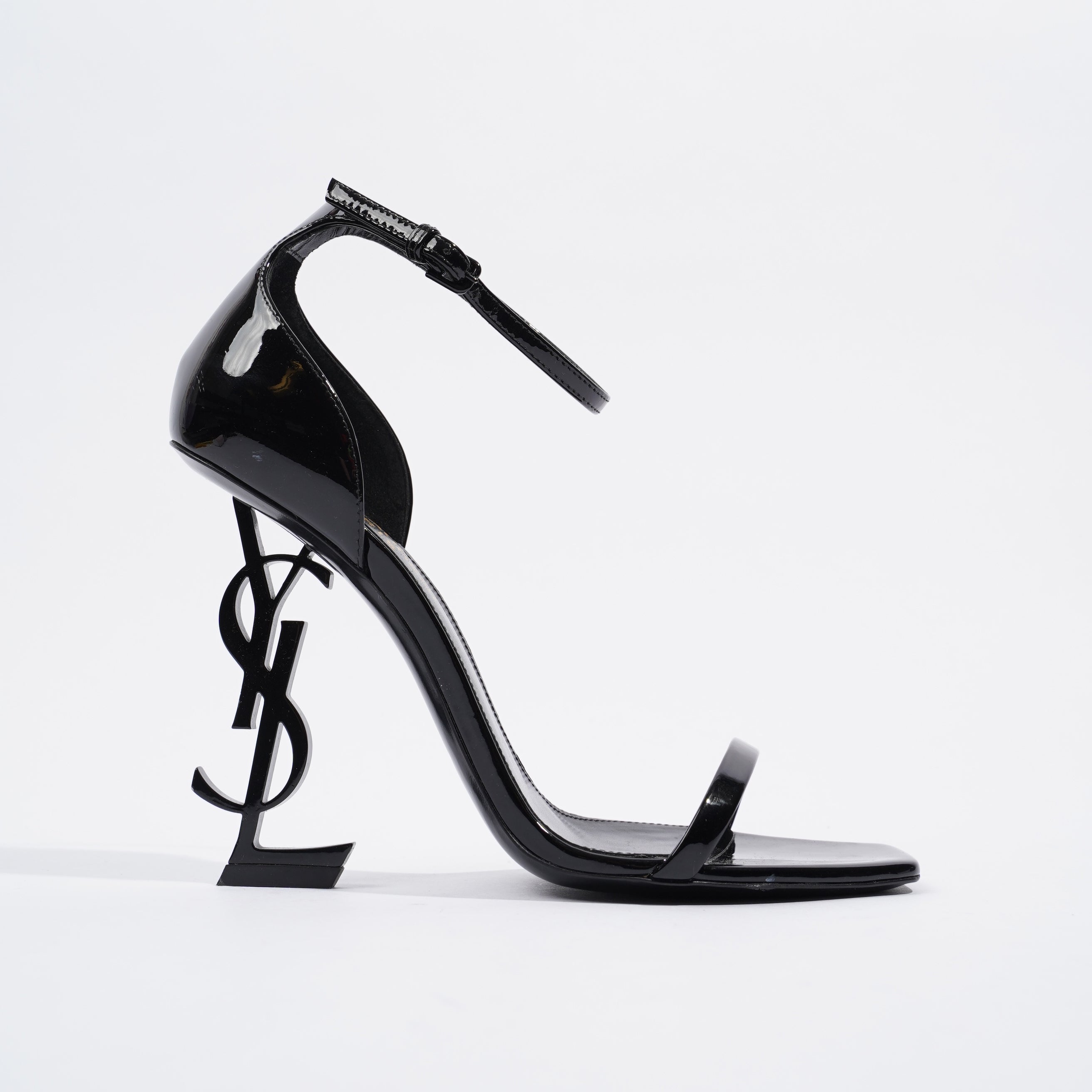 Saint Laurent Opyum 110 Black Patent Leather EU 37 UK 4
