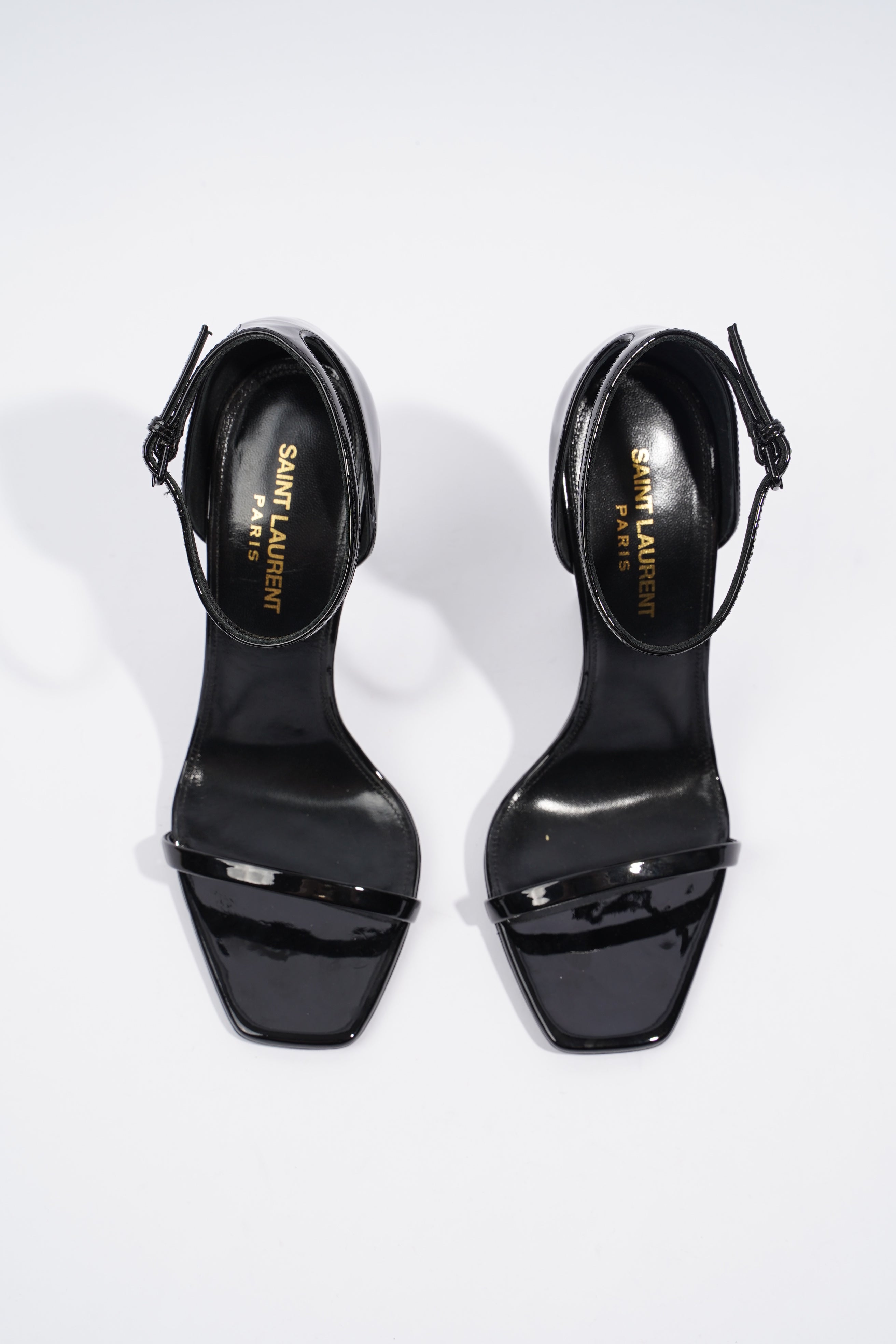Saint Laurent Opyum 110 Black Patent Leather EU 37 UK 4