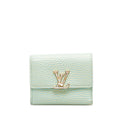 Louis Vuitton Portfolio Capsine XS Summer Star Dust Double Folded Wallet Compact Wallet M81528 Green Leather  Louis Vuitton