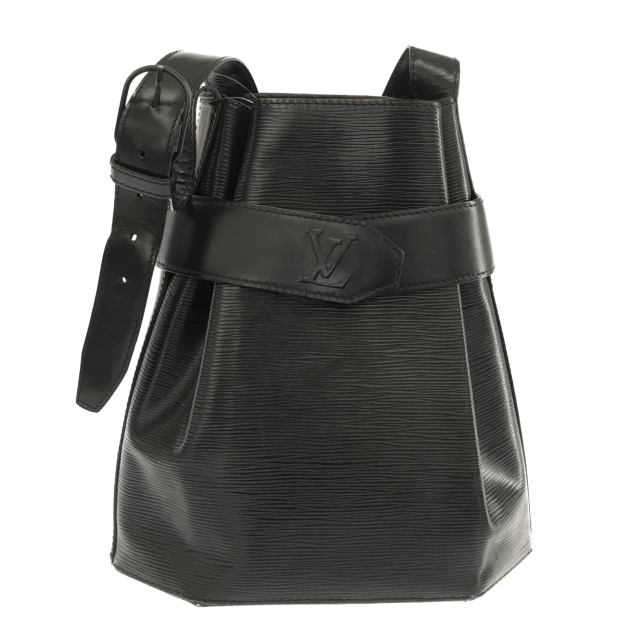 Louis Vuitton Black Leather Sac d'epaule shoulder bag