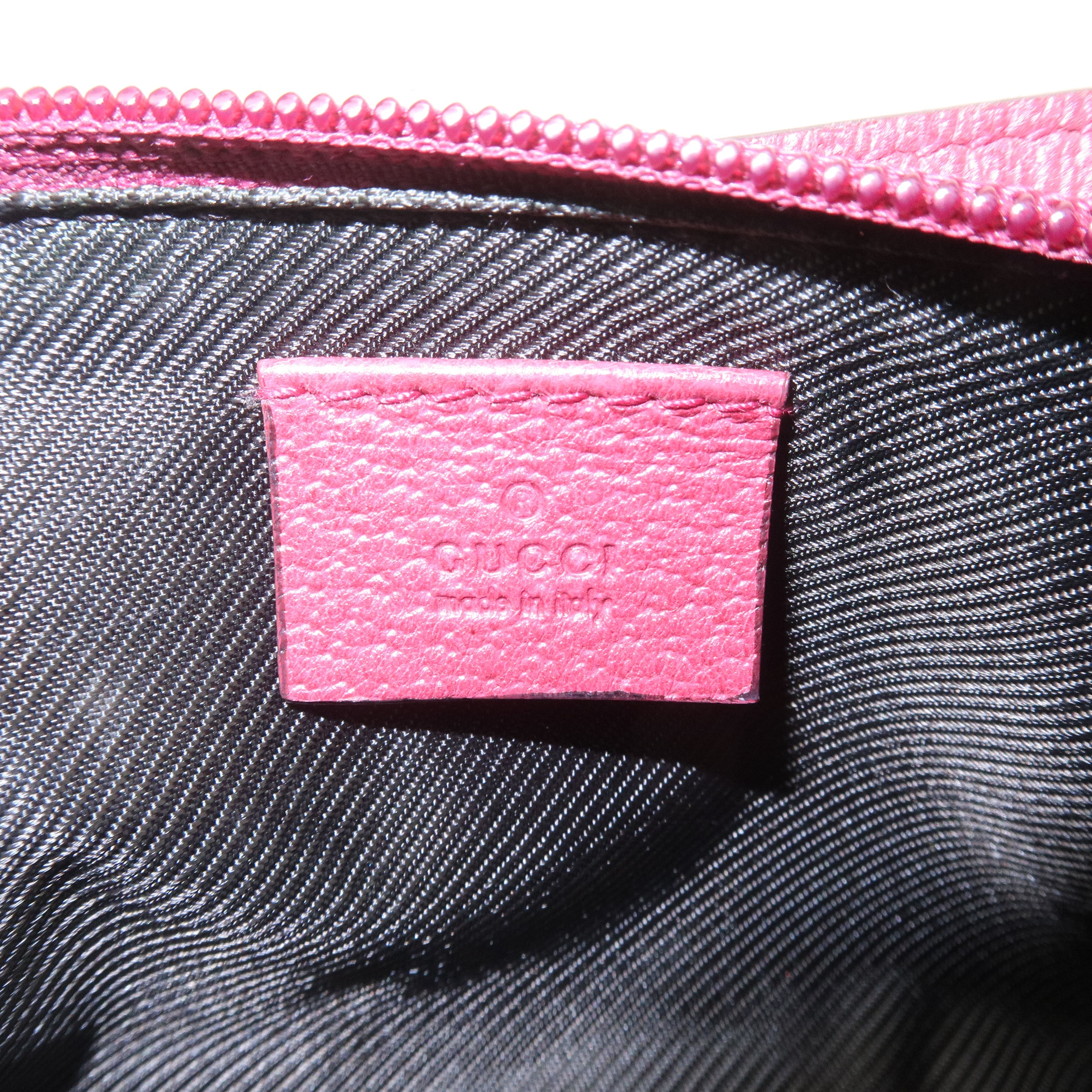 GUCCI Boat Bag Set of 2 GG Canvas Leather Hand Bag 07198 190393