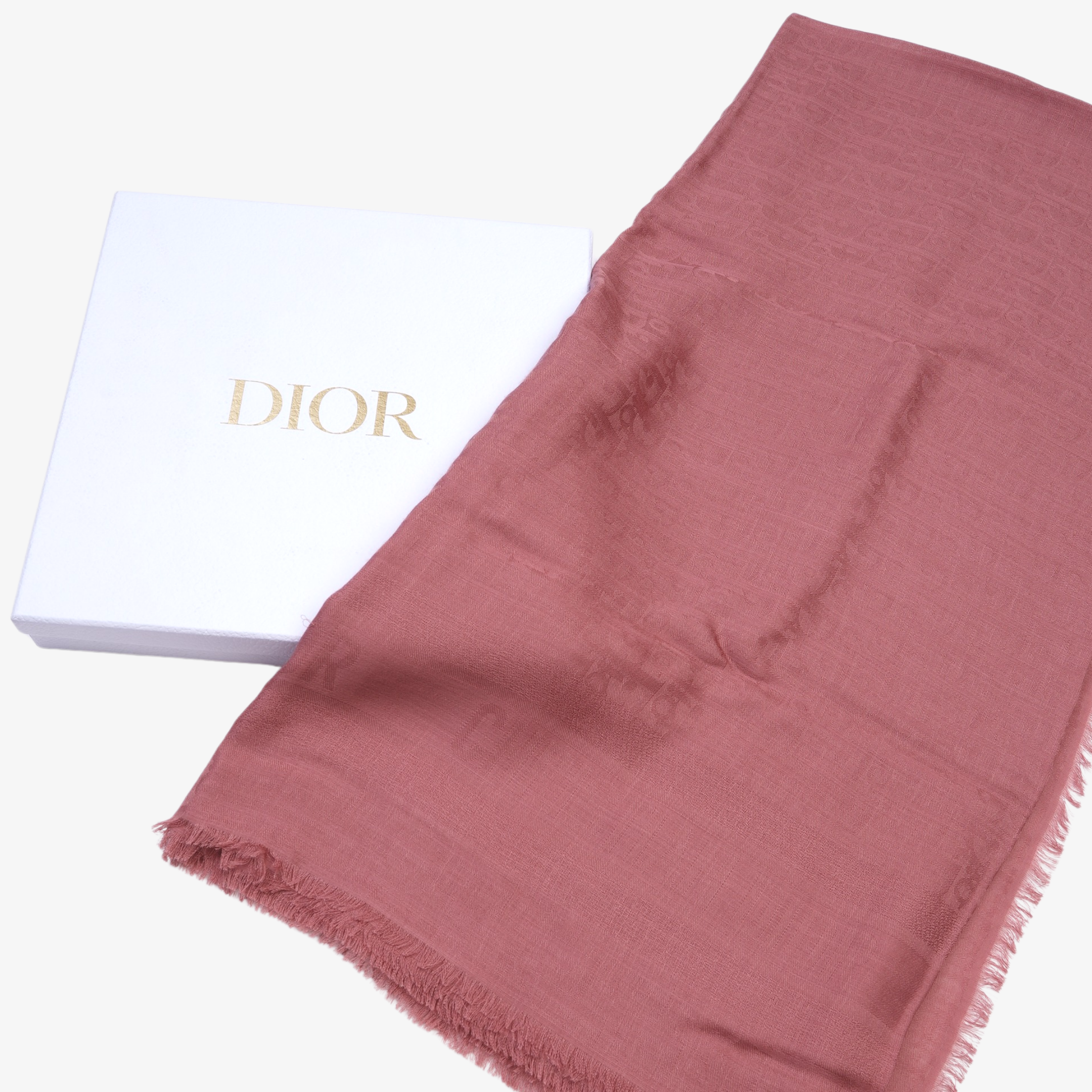 Dior Womens Oblique Scarf Pink