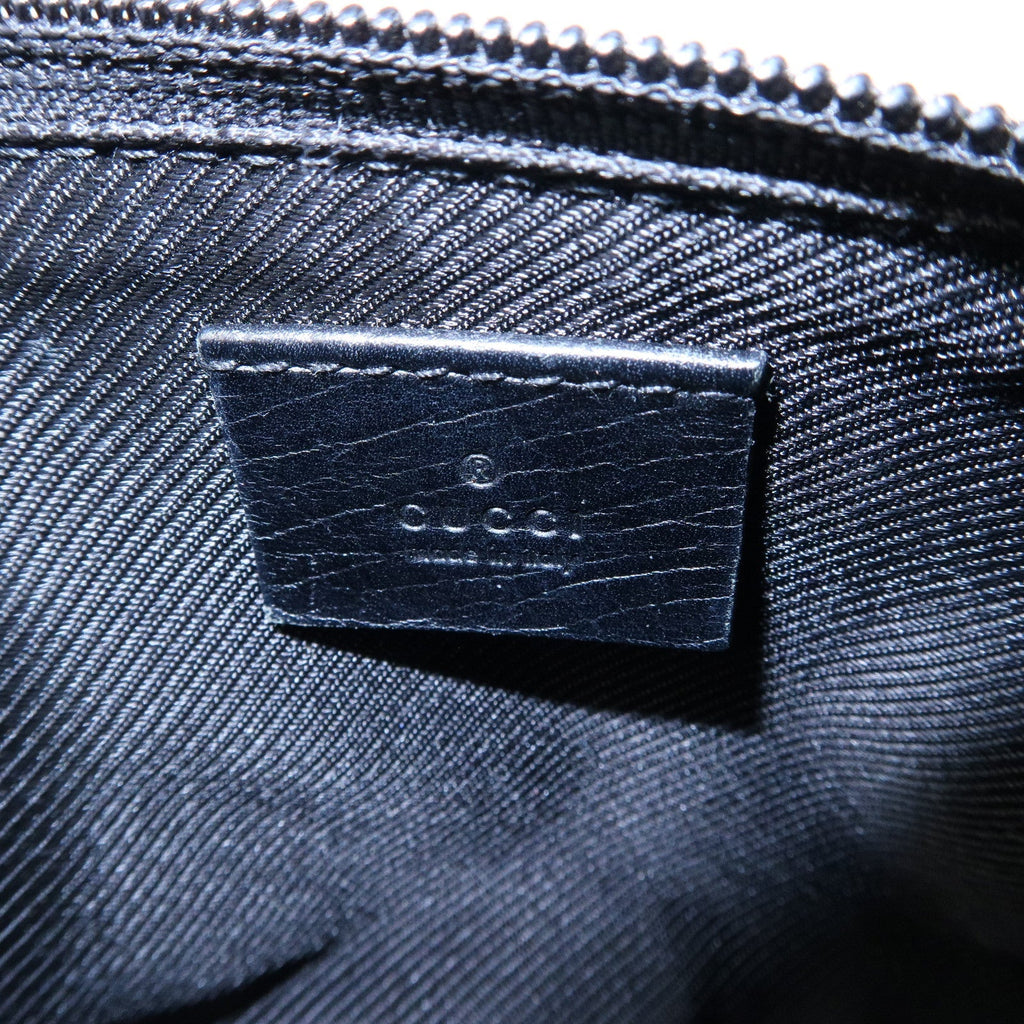 GUCCI Set of 2 Boat Bag GG Canvas Leather Pouch 07198 039.1103