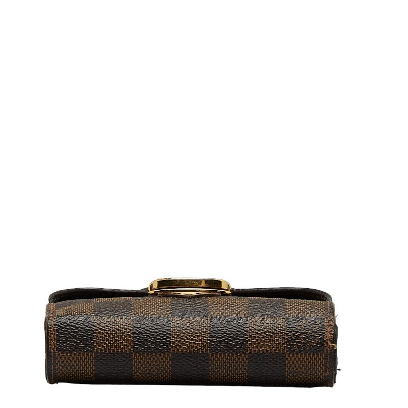 Louis Vuitton Louis Vuitton Damiere N60034 Three Folded Wallet PVC/Leather Brown