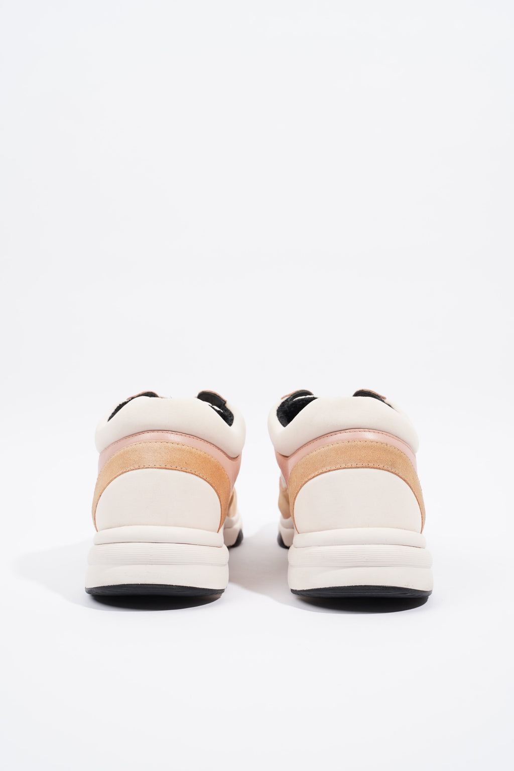 Chanel CC Runner Pink / White / Beige Suede EU 40 UK 7