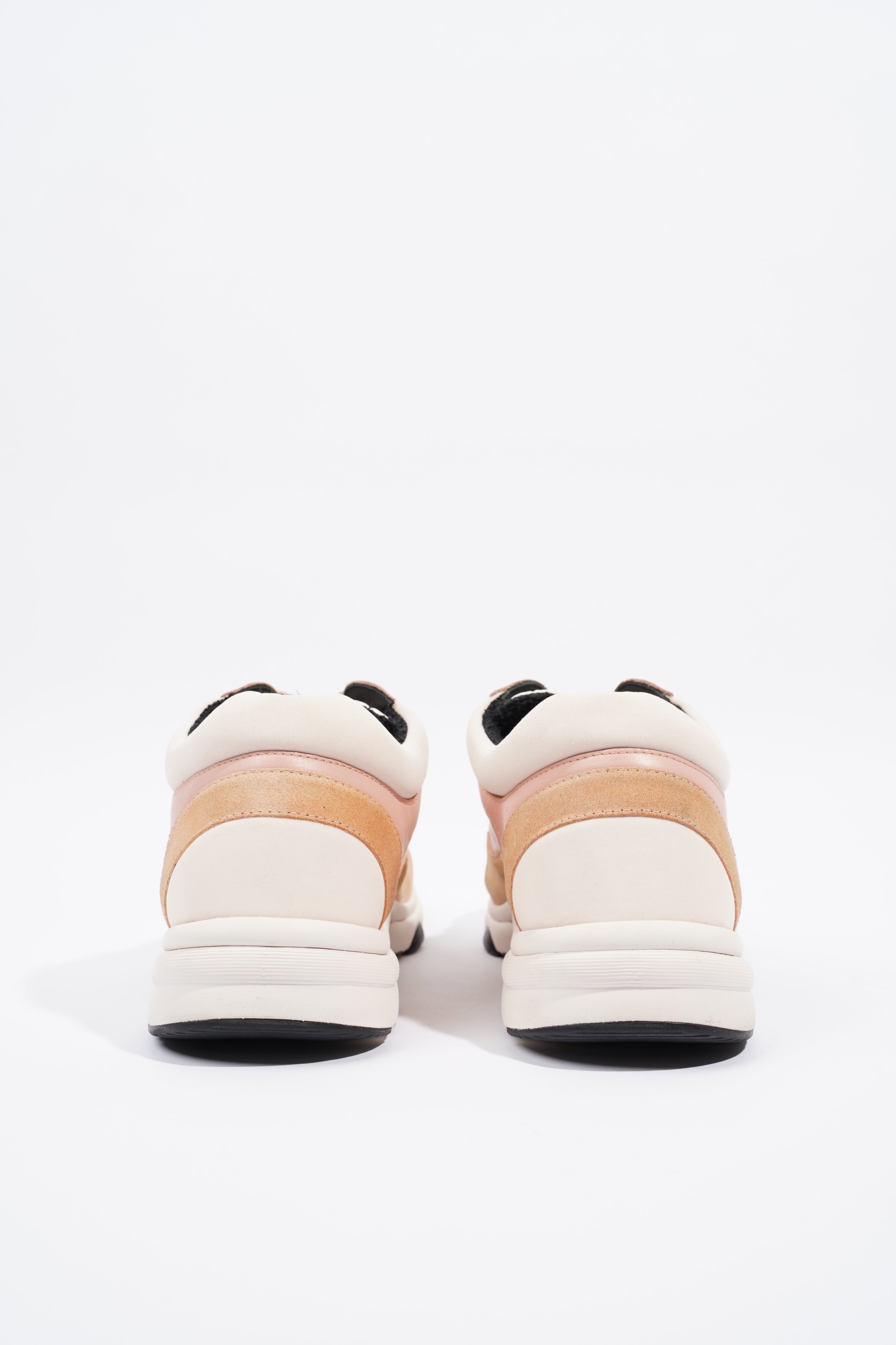 Chanel CC Runner Pink / White / Beige Suede EU 40 UK 7